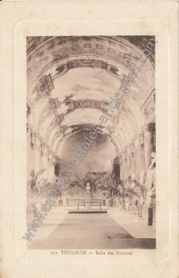 Carte postale ancienne Salle des Illustres — Toulouse (Haute-Garonne)