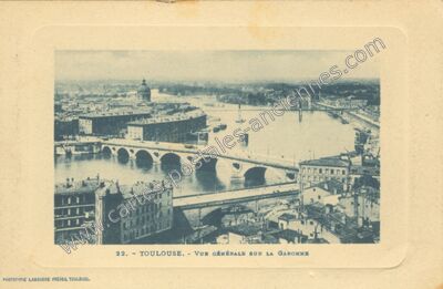 Carte postale ancienne Vue générale sur la Garonne — Toulouse (Haute-Garonne)