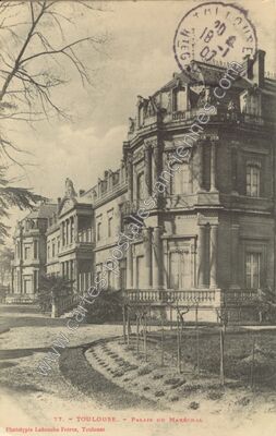 Carte postale ancienne Palais du Maréchal — Toulouse (Haute-Garonne)