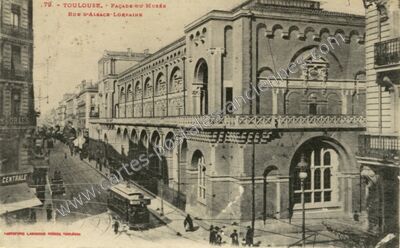 Carte postale ancienne Façade du Musée — Toulouse (Haute-Garonne)