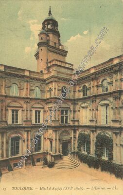 Carte postale ancienne Hôtel d'Azzéza (XVIe siècle). — L'Entrée — Toulouse (Haute-Garonne)