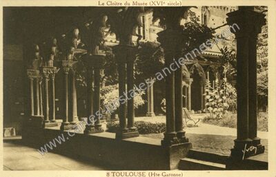 Carte postale ancienne Le Cloître du Musée — Toulouse (Haute-Garonne)