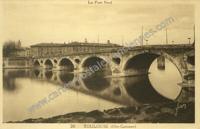 Carte postale ancienne Le Pont Neuf — Toulouse (Haute-Garonne)