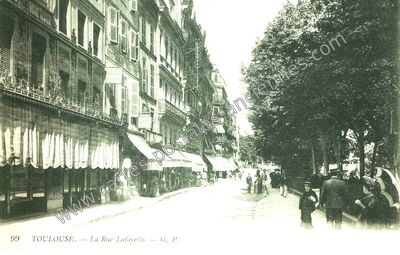 Carte postale ancienne La Rue Lafayette — Toulouse (Haute-Garonne)