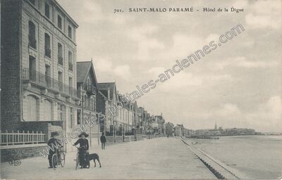 Carte postale ancienne Hôtel de la Digue — Saint-Malo (Ille-et-Vilaine)