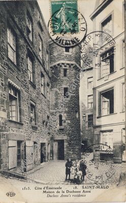 Carte postale ancienne Côte d'Émeraude, Maison de la Duchesse Anne — Saint-Malo (Ille-et-Vilaine)