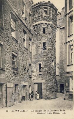 Carte postale ancienne La Maison de la Duchesse Anne. Duchess' Anne House — Saint-Malo (Ille-et-Vilaine)