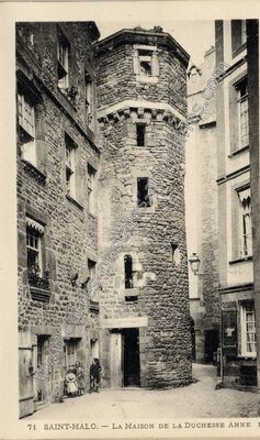 Carte postale ancienne La Maison de la Duchesse Anne — Saint-Malo (Ille-et-Vilaine)