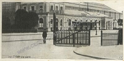 Carte postale ancienne La Gare — Saint-Malo (Ille-et-Vilaine)