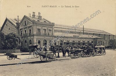 Carte postale ancienne Le Talard, la Gare — Saint-Malo (Ille-et-Vilaine)