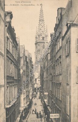 Carte postale ancienne La Grande-Rue — Saint-Malo (Ille-et-Vilaine)
