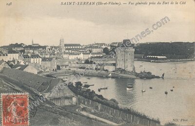 Carte postale ancienne St Servan — Saint-Malo (Ille-et-Vilaine)