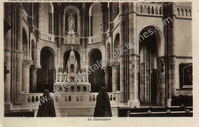 Carte postale ancienne Chapelle de la communauté des petites soeurs des pauvres — Saint-Pern (Ille-et-Vilaine)
