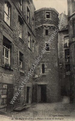 Carte postale ancienne Maison d'Anne de Bretagne — Saint-Malo (Ille-et-Vilaine)