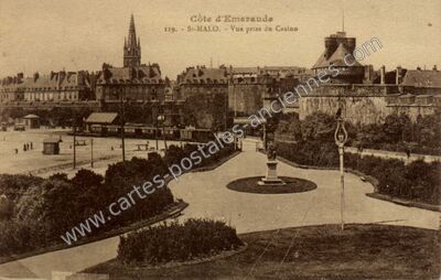 Carte postale ancienne Côte d'Emeraude - Vue prise du Casino — Saint-Malo (Ille-et-Vilaine)