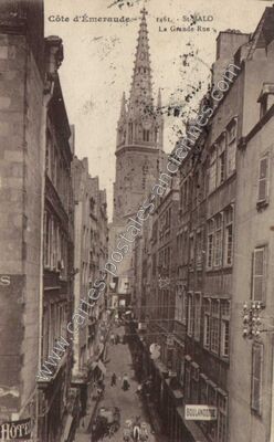 Carte postale ancienne La Grande Rue — Saint-Malo (Ille-et-Vilaine)
