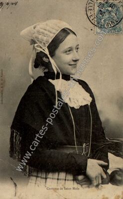 Carte postale ancienne Costume — Saint-Malo (Ille-et-Vilaine)
