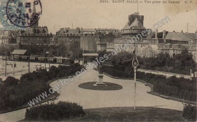 Carte postale ancienne Vue prise du Casino — Saint-Malo (Ille-et-Vilaine)