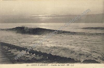 Carte postale ancienne Cote d'Argent — Non Localisée (Gironde)