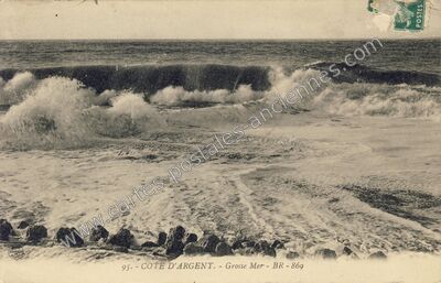 Carte postale ancienne Cote d'Argent — Non Localisée (Gironde)
