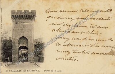 Carte postale ancienne Cadillac sur Garonne — Cadillac (Gironde)