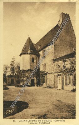 Carte postale ancienne Château Robillard — Saint-André-de-Cubzac (Gironde)