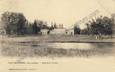 Carte postale ancienne Château Filhot — Sauternes (Gironde)