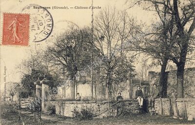 Carte postale ancienne Château d'Arche — Sauternes (Gironde)