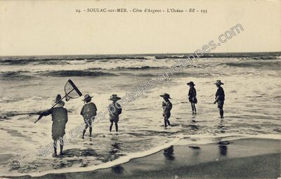 Carte postale ancienne Côte d'Argent - L'Océan — Soulac-sur-Mer (Gironde)