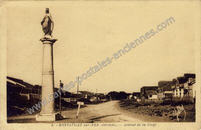 Carte postale ancienne Montalivet sur Mer — Vendays-Montalivet (Gironde)