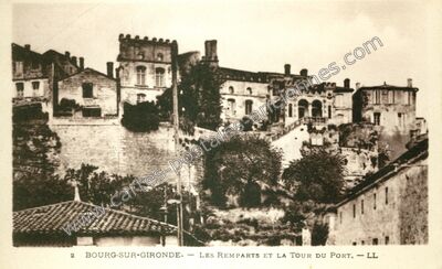 Carte postale ancienne Bourg sur Gironde — Bourg (Gironde)