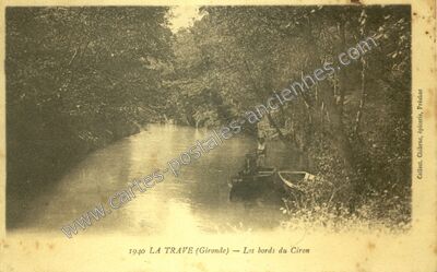 Carte postale ancienne La Trave — Préchac (Gironde)