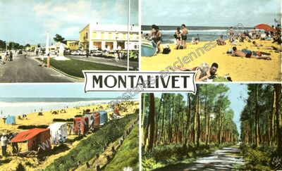 Carte postale ancienne Montalivet — Vendays-Montalivet (Gironde)
