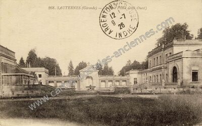 Carte postale ancienne Sauternes — Sauternes (Gironde)