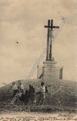 Carte postale ancienne Croix de Mission — Gujan-Mestras (Gironde)