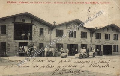 Carte postale ancienne Chateau Valrose — Pauillac (Gironde)