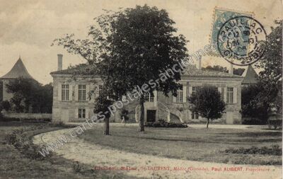 Carte postale ancienne Chateau Ballac — Saint-Laurent-Médoc (Gironde)