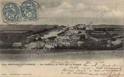 Carte postale ancienne Mortagne sur Gironde — Vendays-Montalivet (Gironde)