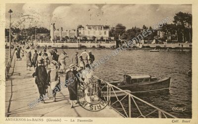 Carte postale ancienne La Passerelle — Andernos-les-Bains (Gironde)