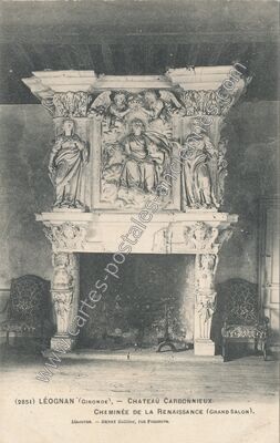 Carte postale ancienne Chateau de Leognan — Léognan (Gironde)