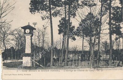 Carte postale ancienne Camp de Souge — Saint-Médard-en-Jalles (Gironde)