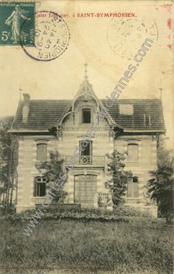 Carte postale ancienne Chalet Johnet — Saint-Symphorien (Gironde)
