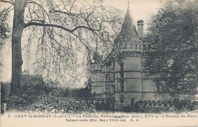 Carte postale ancienne Chateau d'Azay le Rideau — Azay-le-Rideau (Indre-et-Loire)