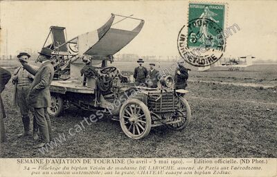 Carte postale ancienne Semaine d'Aviation — Non Localisée (Indre-et-Loire)