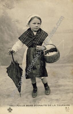 Carte postale ancienne Tourraine — Non Localisée (Indre-et-Loire)