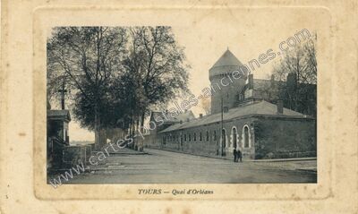 Carte postale ancienne Quai d'Orléans — Tours (Indre-et-Loire)