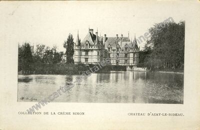 Carte postale ancienne Chateau d'Azay le Rideau — Azay-le-Rideau (Indre-et-Loire)