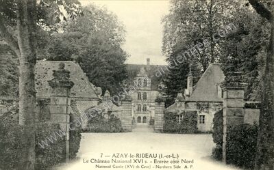 Carte postale ancienne Chateau National — Azay-le-Rideau (Indre-et-Loire)