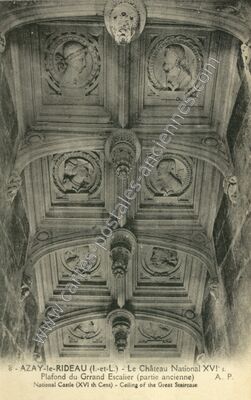 Carte postale ancienne Chateau National — Azay-le-Rideau (Indre-et-Loire)