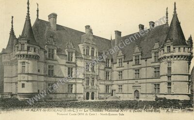 Carte postale ancienne Chateau National — Azay-le-Rideau (Indre-et-Loire)